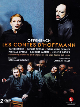 Couverture du dvd Les Contes d'Hoffmann enregistré au Grand théâtre du Liceu.